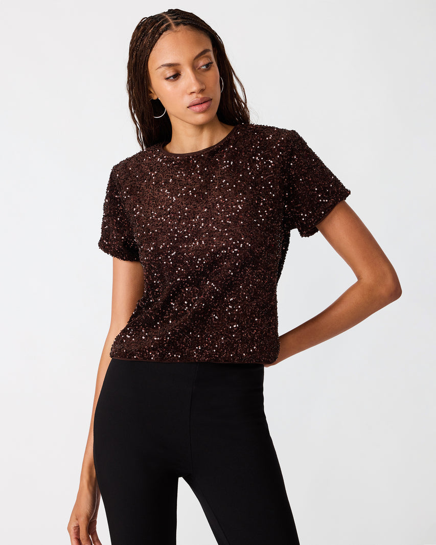 CRESSA TOP DARK TOFFEE
