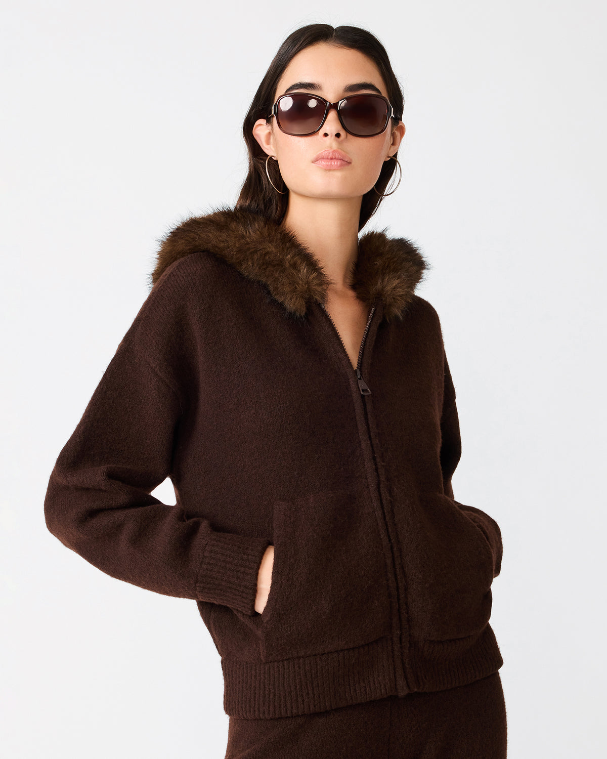 ANGELIQUE SWEATER DARK TOFFEE