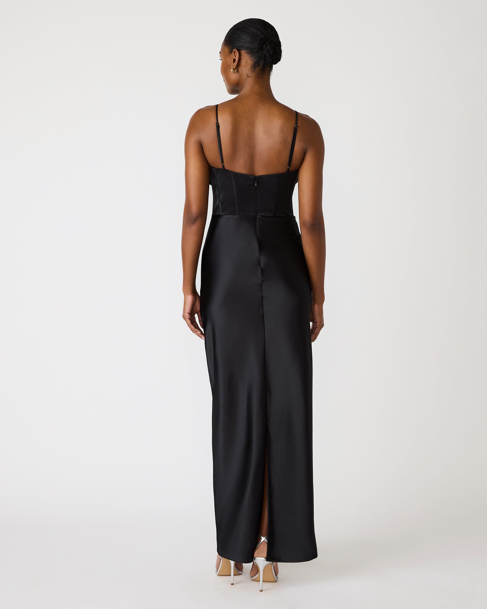 steve madden black dresses Steve Madden Women's Hailee Crewneck Lace Midi Dress - Black