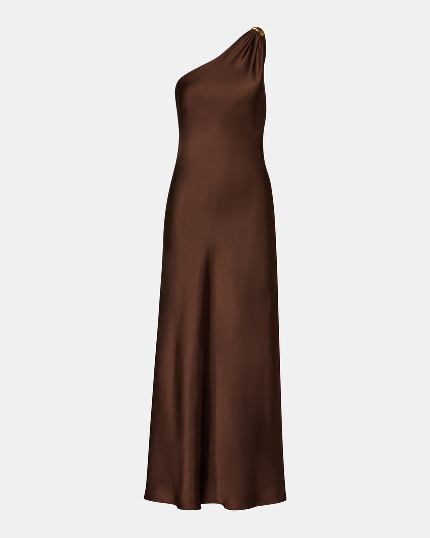 AURORAH DRESS SHAVED CHOCOLATE - view 6