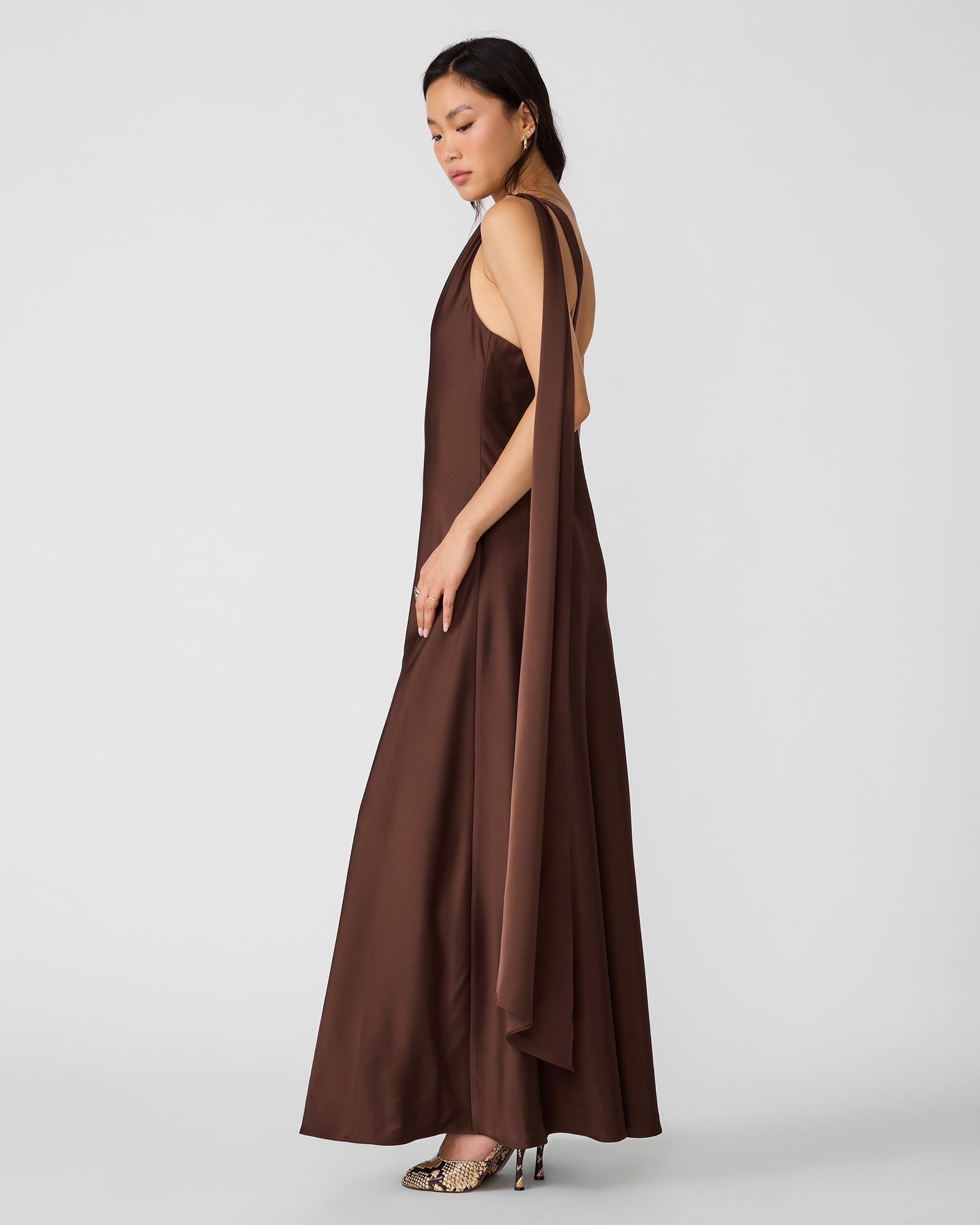 AURORAH DRESS SHAVED CHOCOLATE - view 2