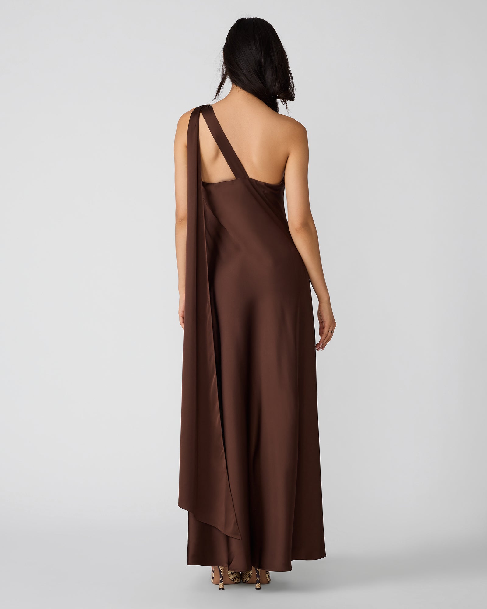 AURORAH DRESS SHAVED CHOCOLATE - view 3