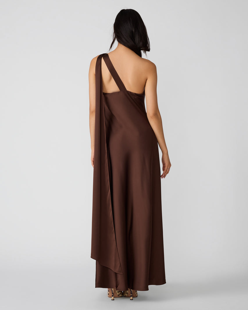AURORAH DRESS SHAVED CHOCOLATE - view 3