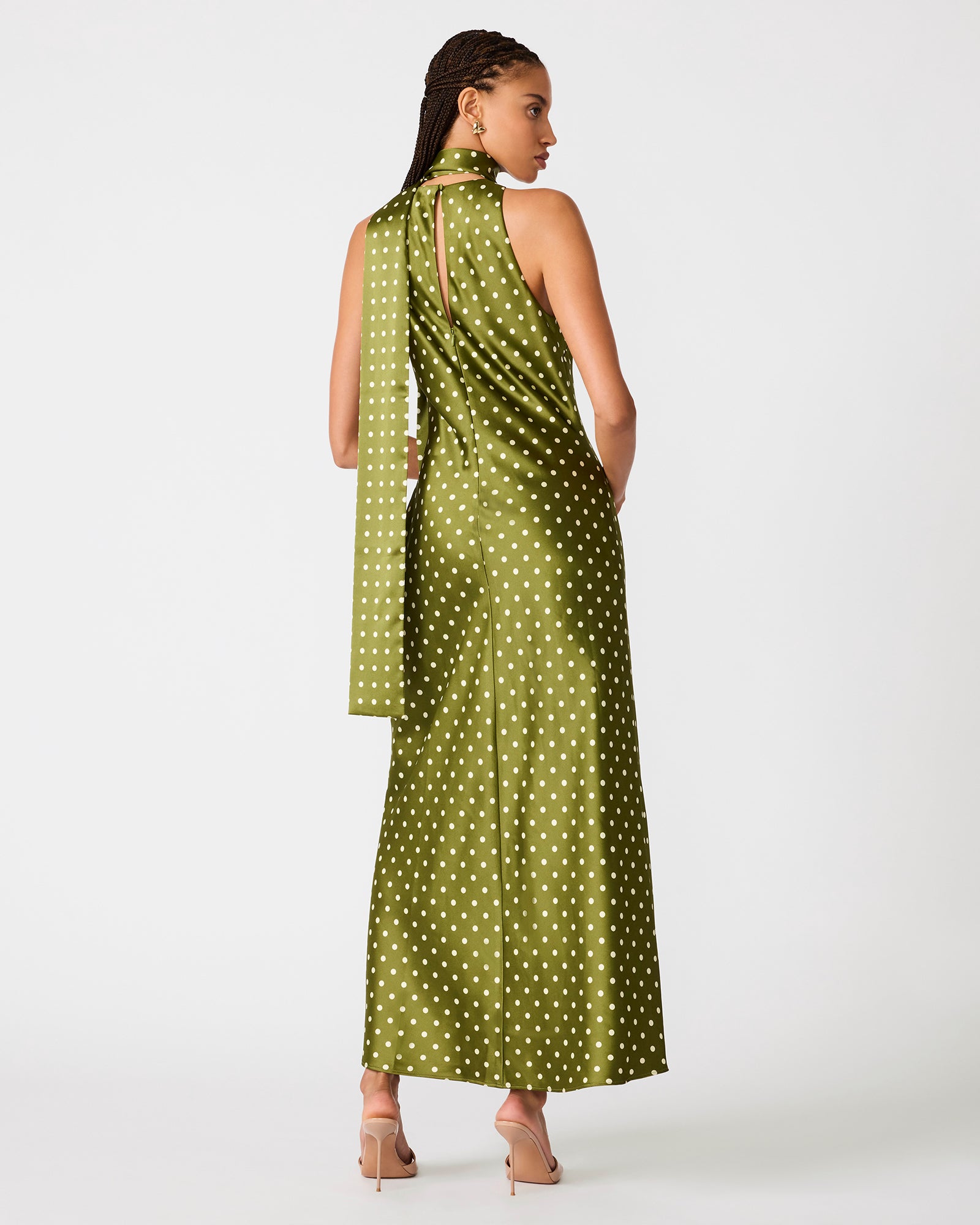 JAIDEN DRESS OLIVE HEATHER - view 3