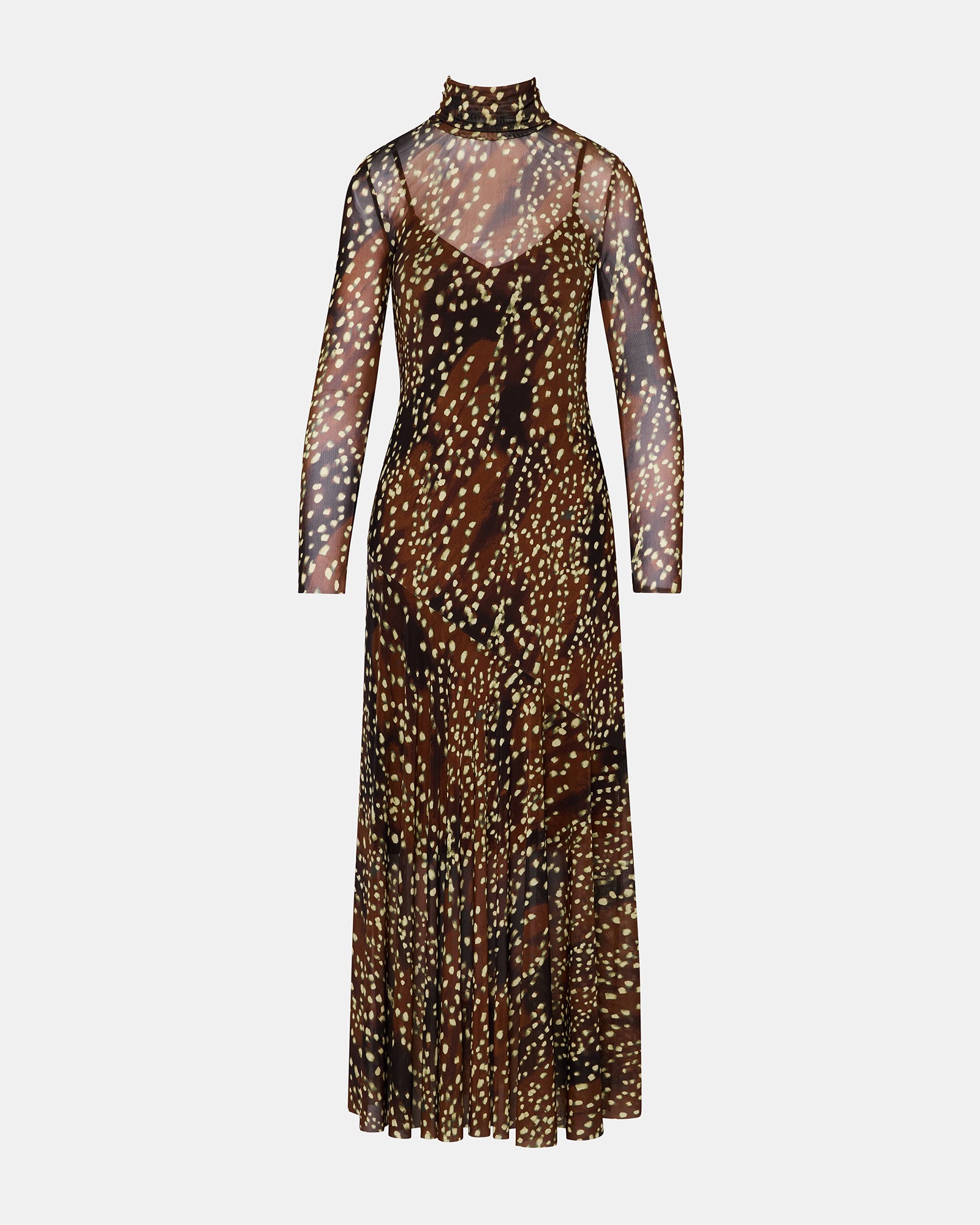 VIVARA DRESS SMOKEY BROWN - view 6