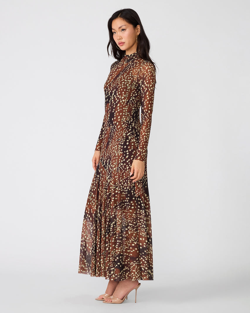 VIVARA DRESS SMOKEY BROWN - view 2