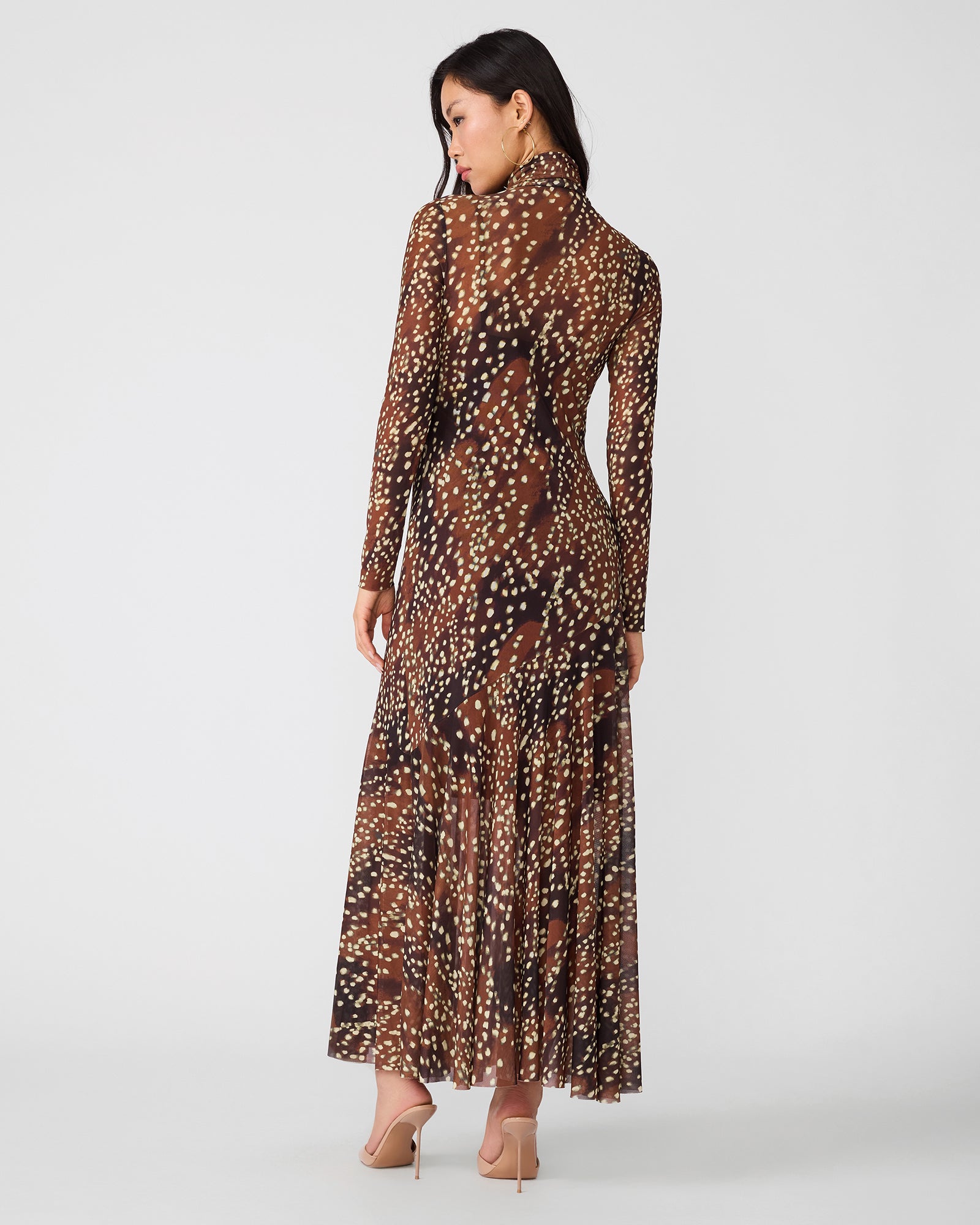 VIVARA DRESS SMOKEY BROWN - view 3
