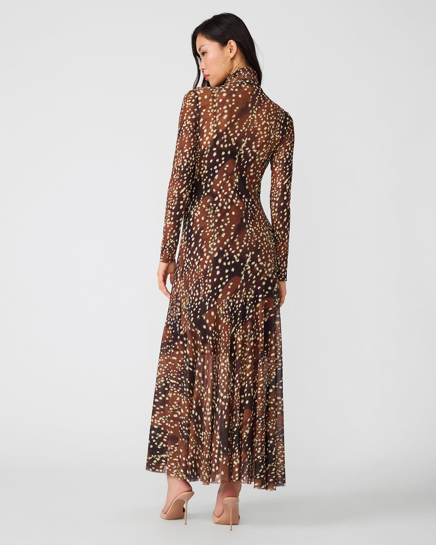 VIVARA DRESS SMOKEY BROWN - view 3