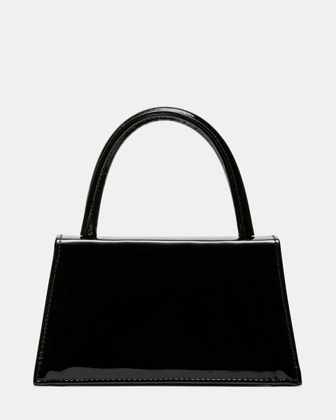 AMINA Bag Black Patent | Women's Mini Bag With Chain – Steve Madden