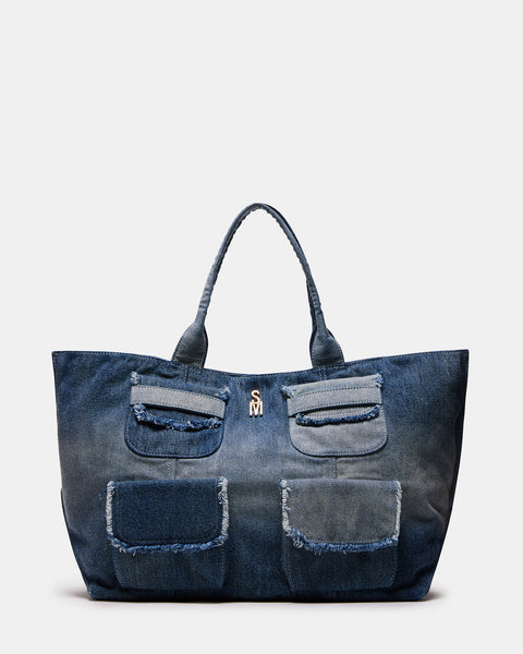 ANISIA Bag Denim Fabric | Women's Tote Bags – Steve Madden