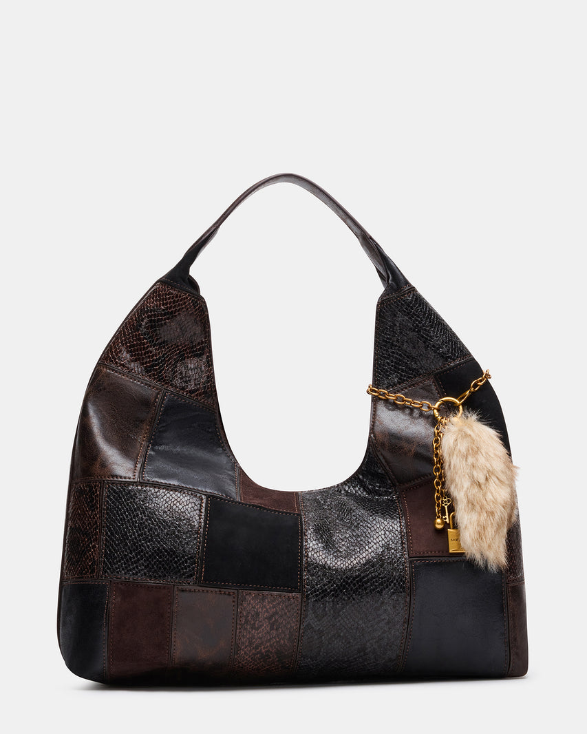 AURRA PATCHWORK BAG DARK MULTI
