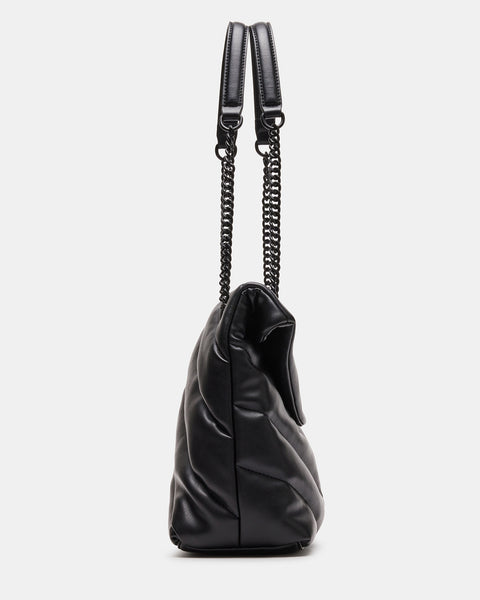 BRITTA Bag Black Shoulder Bag  Women's Black Puff Quilted
