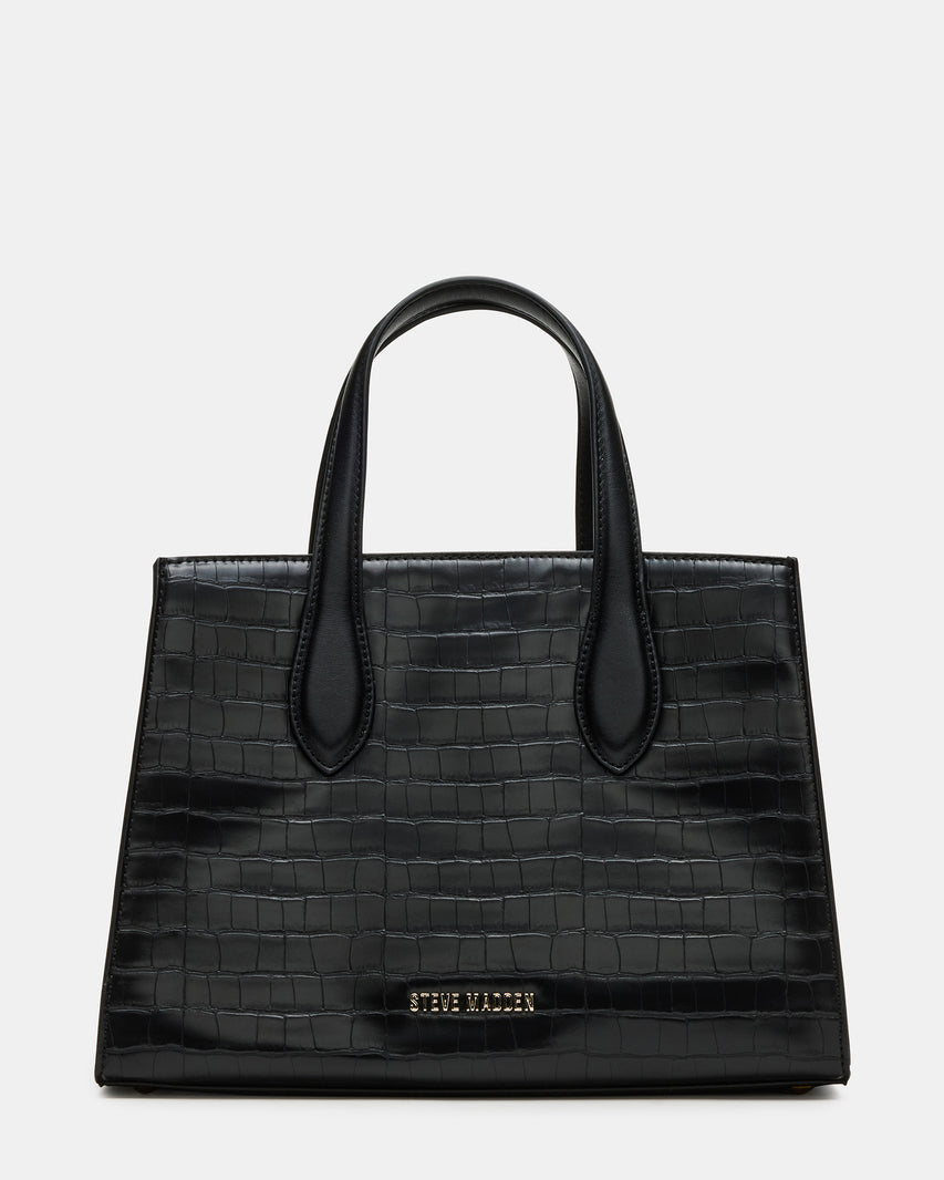CALLEB BAG BLACK CROCODILE