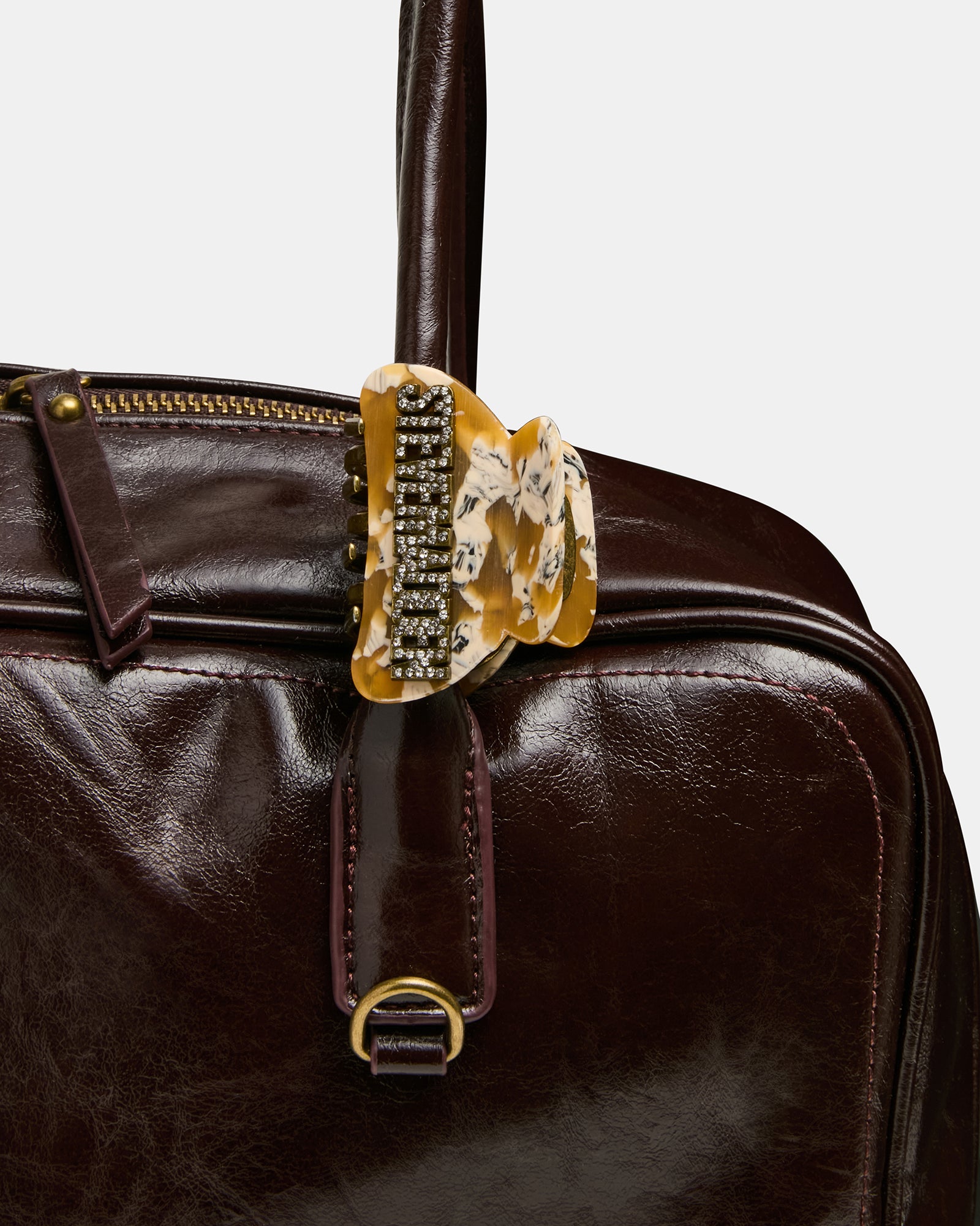 CANDIE Chocolate Tubular Strap Shoulder Handbag – Steve Madden