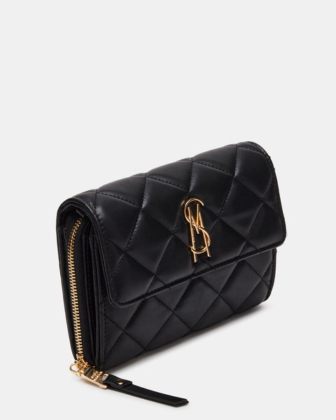 CARINA Bag Black Quilted Chain Wallet