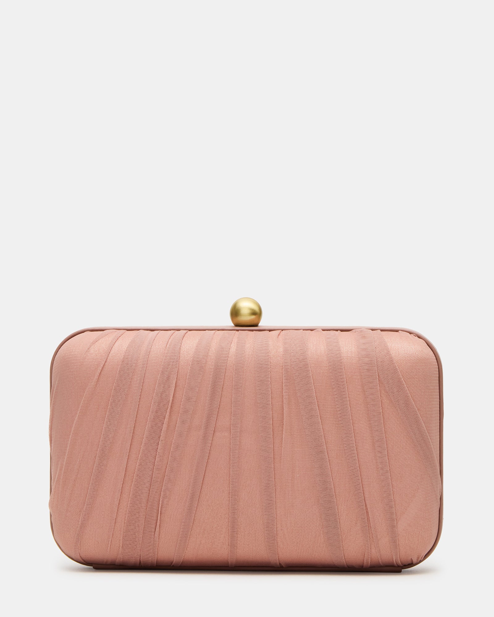 ELEGANT Bag Mocha Soft Frame Metal Mesh Crossbody Clutch Handbag