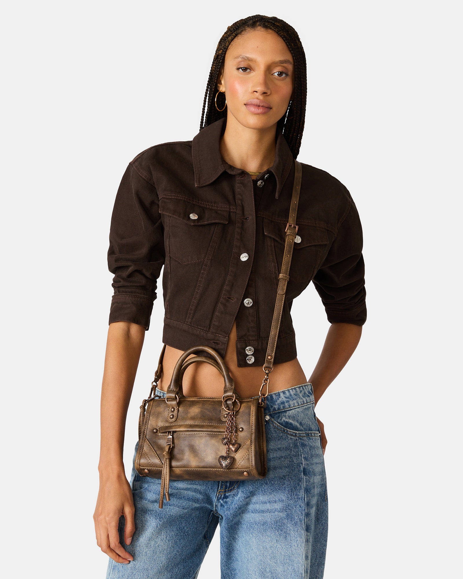 ELIDE BAG DISTRESSED BROWN - view 7