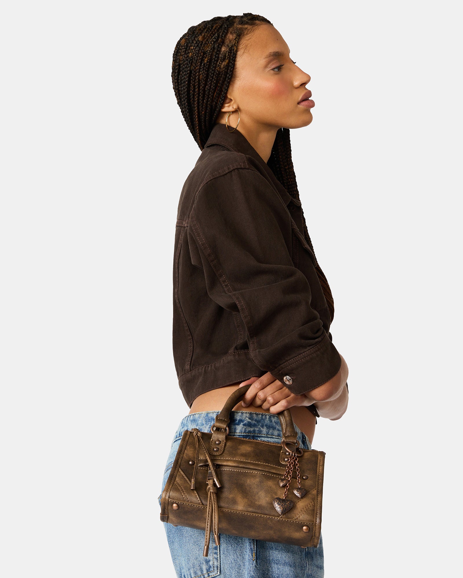 ELIDE BAG DISTRESSED BROWN - view 2