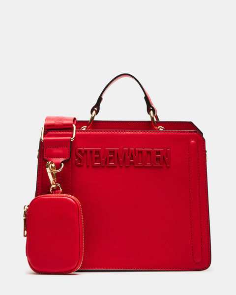 EVELYN Bag Red | Women's Top Handle Crossbody Bag – Steve Madden