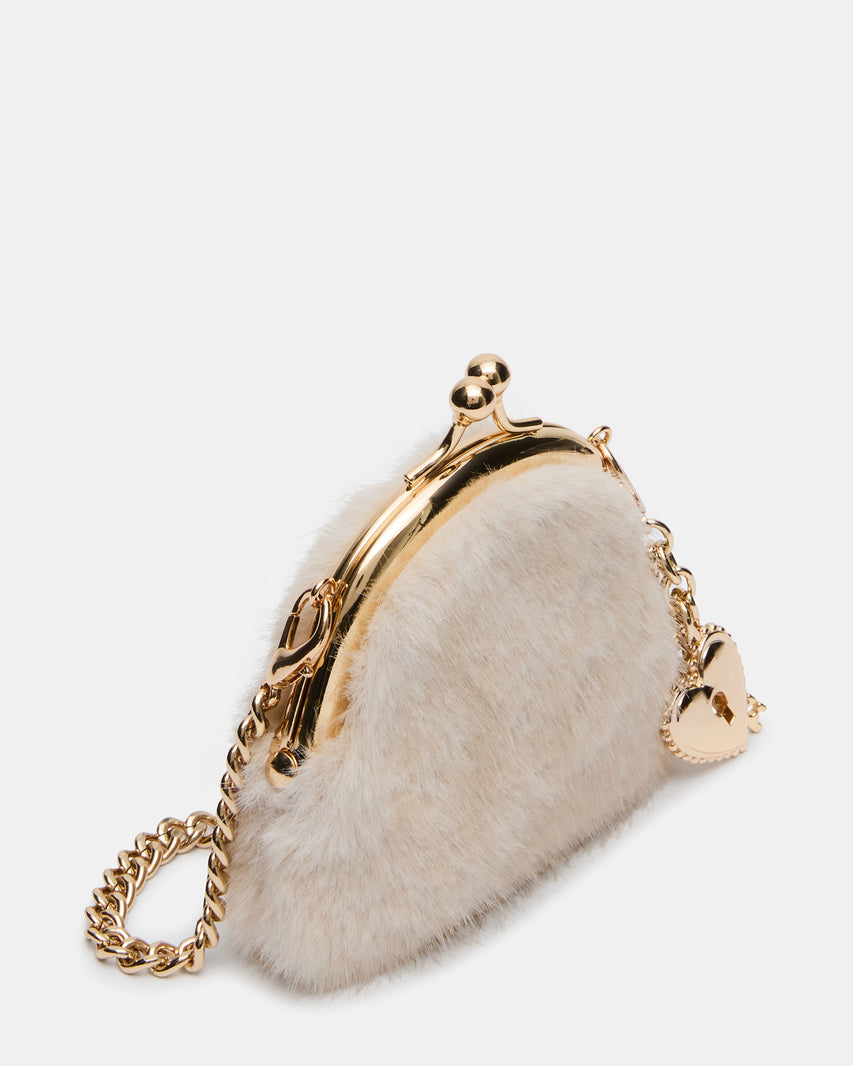 FEYRE FAUX FUR WALLET NATURAL - view 3
