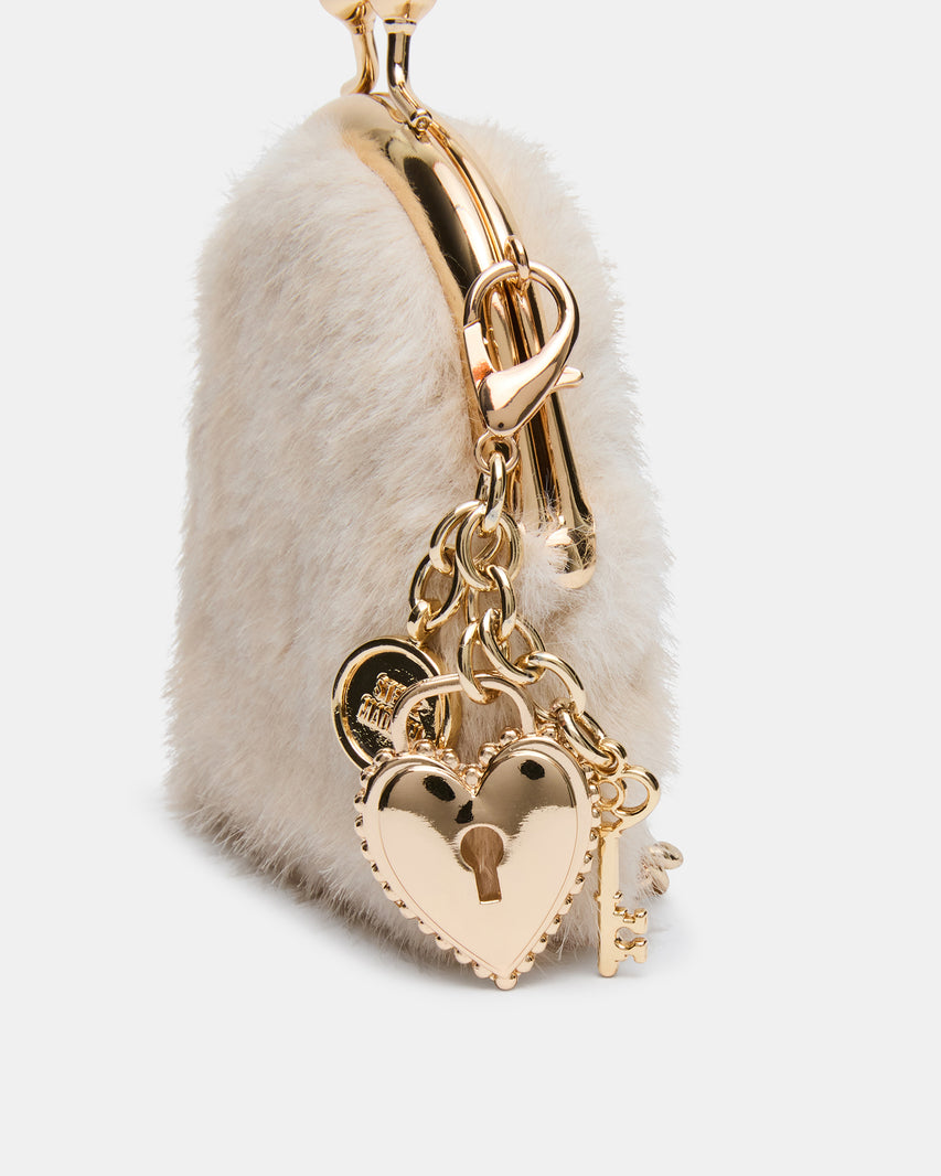 FEYRE FAUX FUR WALLET NATURAL - view 2