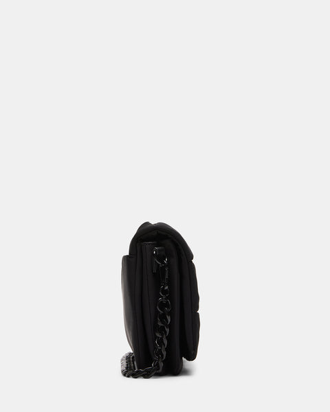 Authentic CHANEL 23P Mini Flap Black Leather Bag Maxi Distressed Gold CC