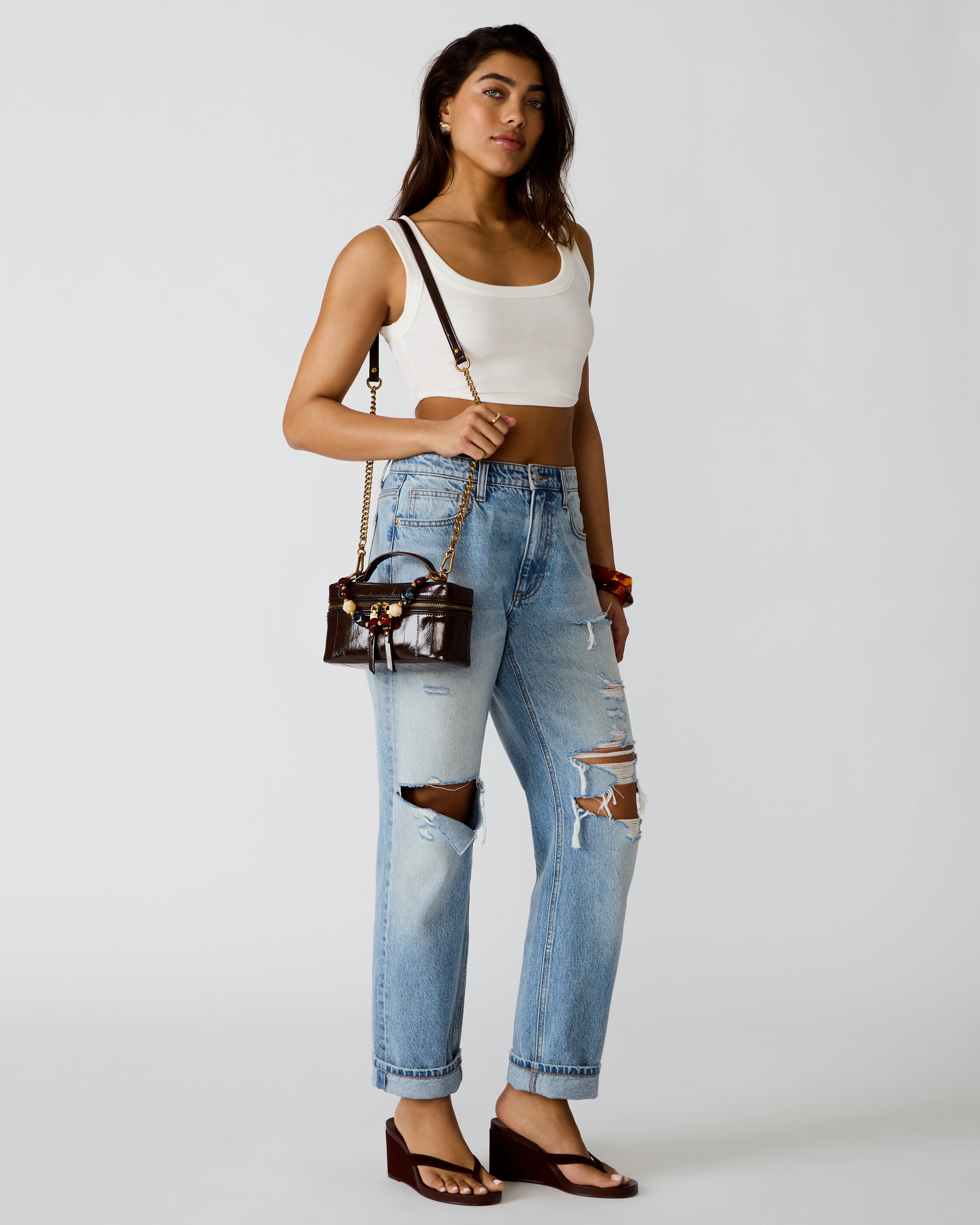 HERRA BAG BROWN EEL - view 7