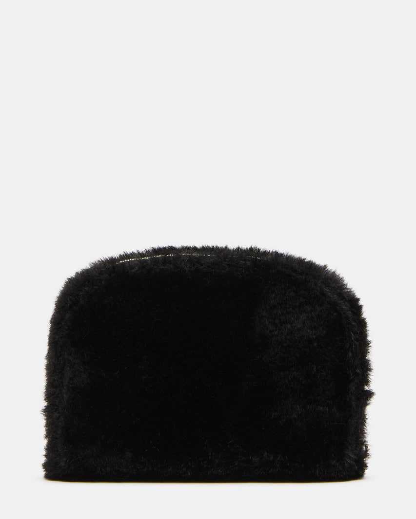JADEZ FAUX FUR WALLET GIFT SET BLACK - view 6