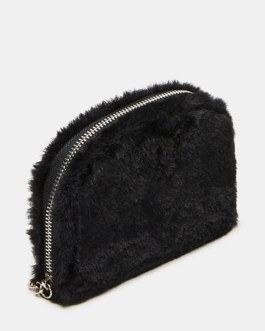 JADEZ FAUX FUR WALLET GIFT SET BLACK - view 4