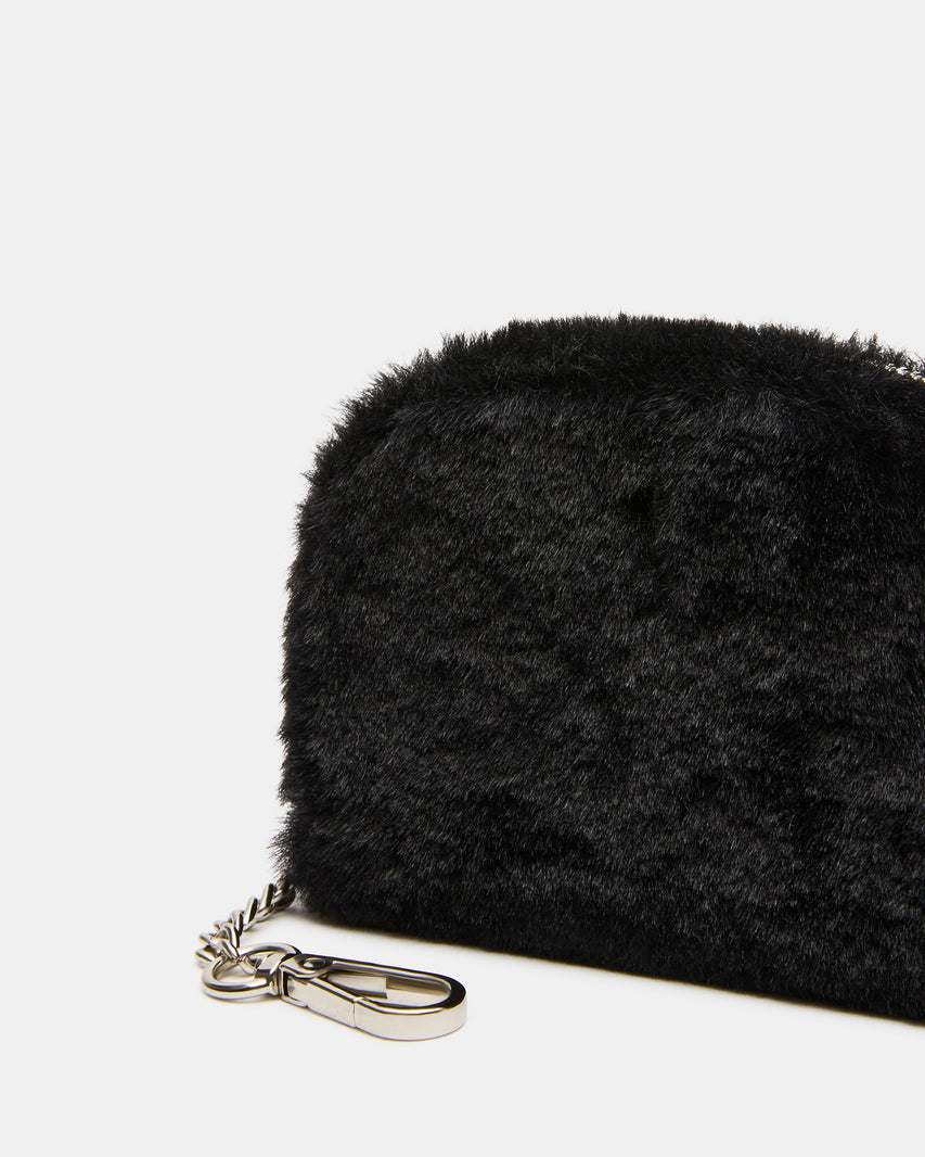 JADEZ FAUX FUR WALLET GIFT SET BLACK - view 3