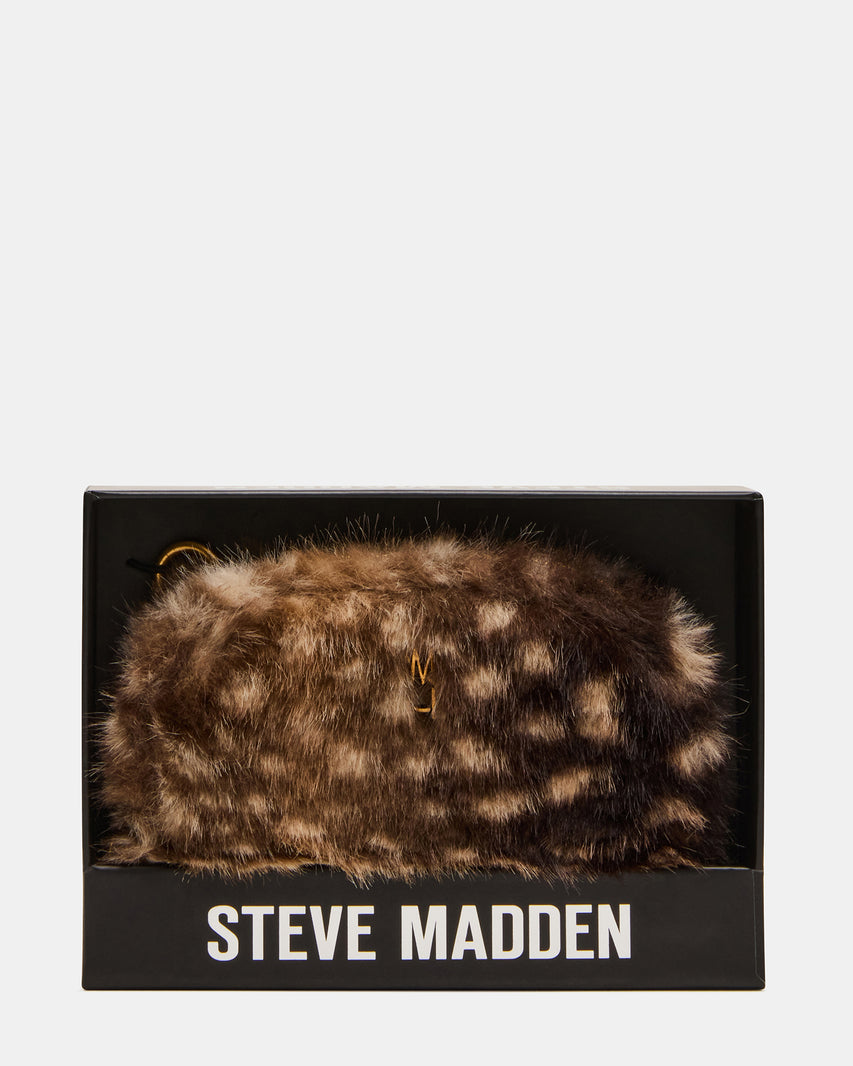 JADEZ FAUX FUR WALLET CHOCOLATE MULTI - view 6