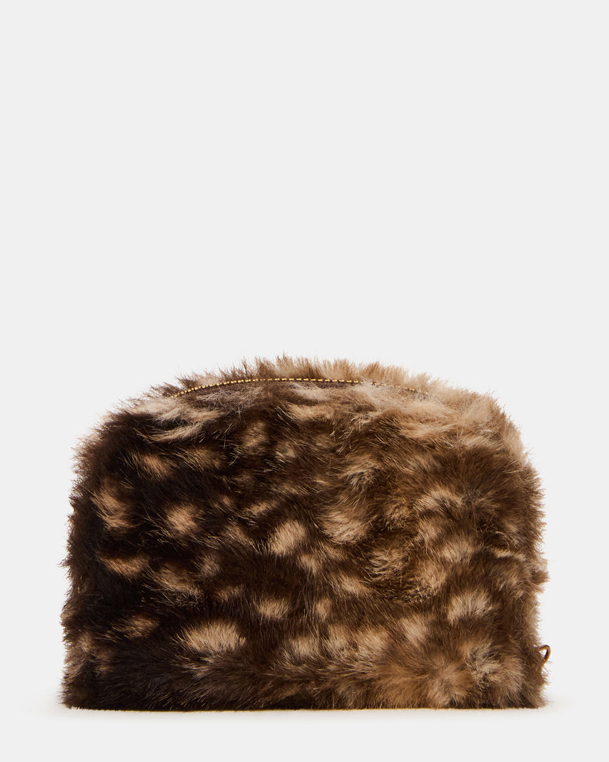 JADEZ FAUX FUR WALLET CHOCOLATE MULTI - view 5