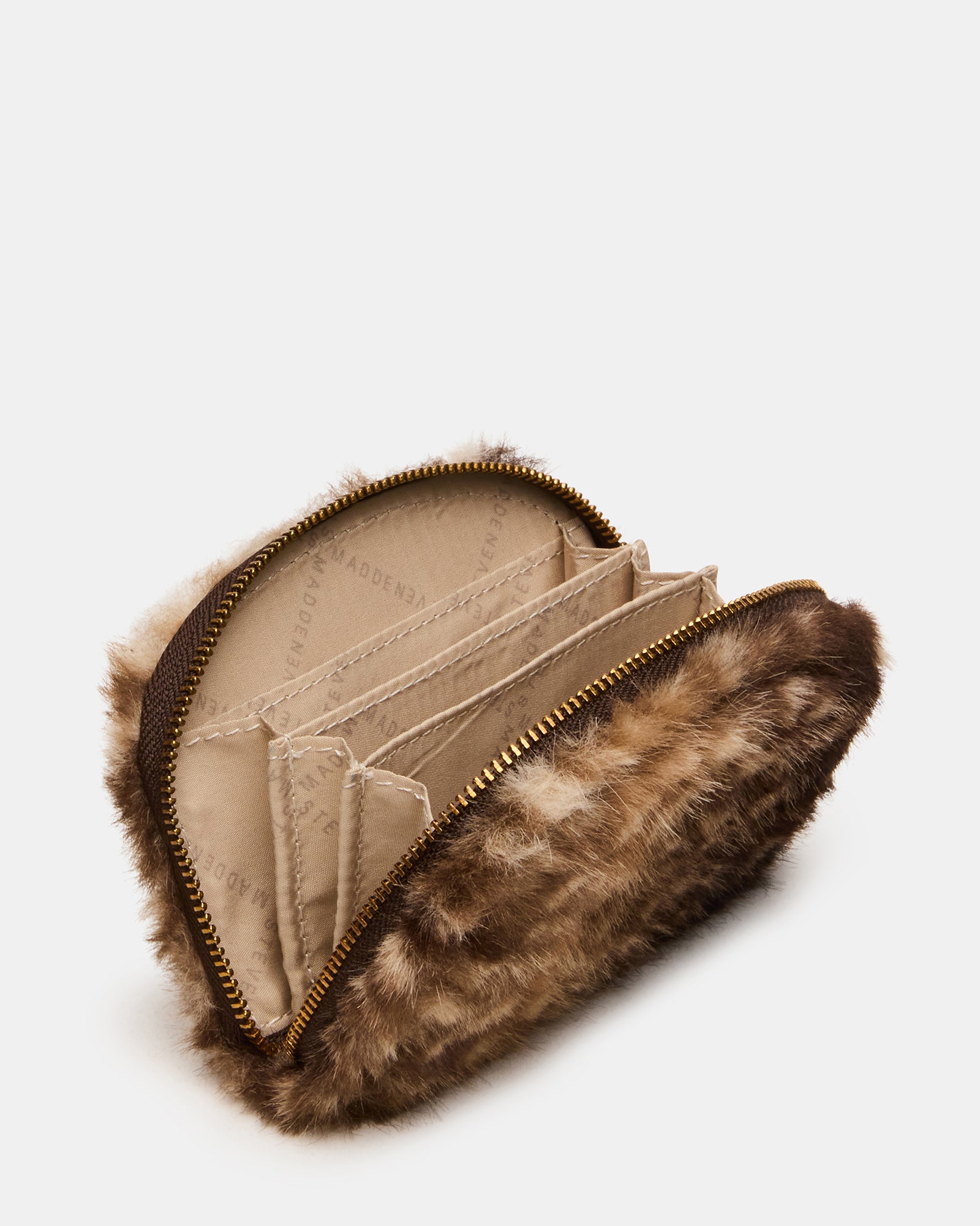 JADEZ FAUX FUR WALLET CHOCOLATE MULTI - view 4