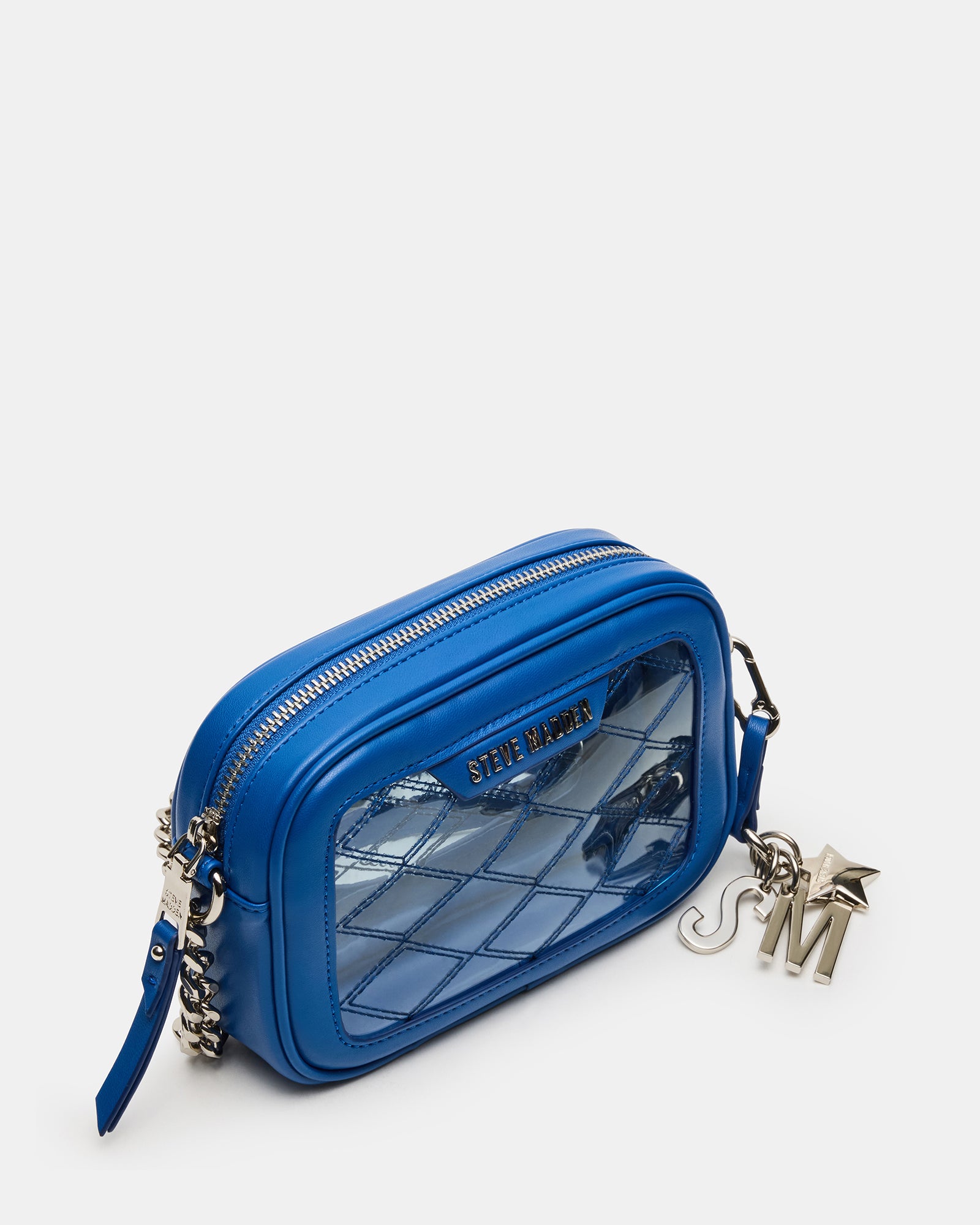 JELLY Bag Blue Clear Camera Crossbody Handbag – Steve Madden