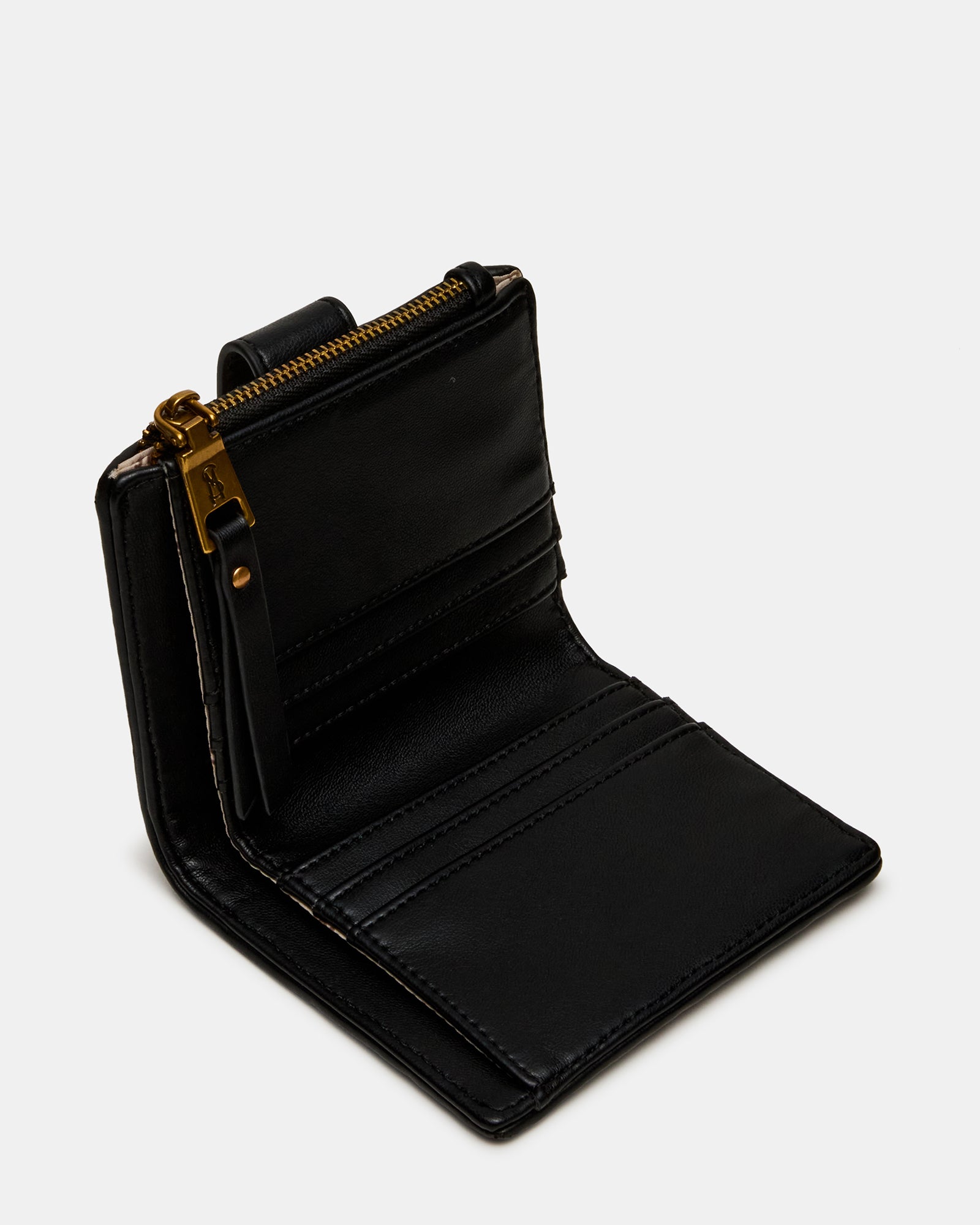 JEM STRAW WALLET BLACK/NATURAL