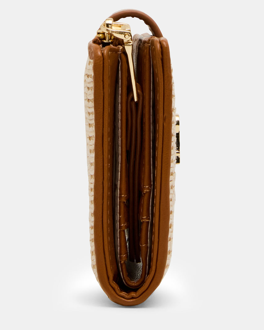 JEM STRAW WALLET LIGHT NATURAL