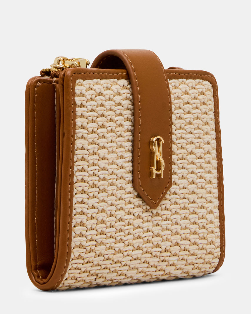 JEM STRAW WALLET LIGHT NATURAL