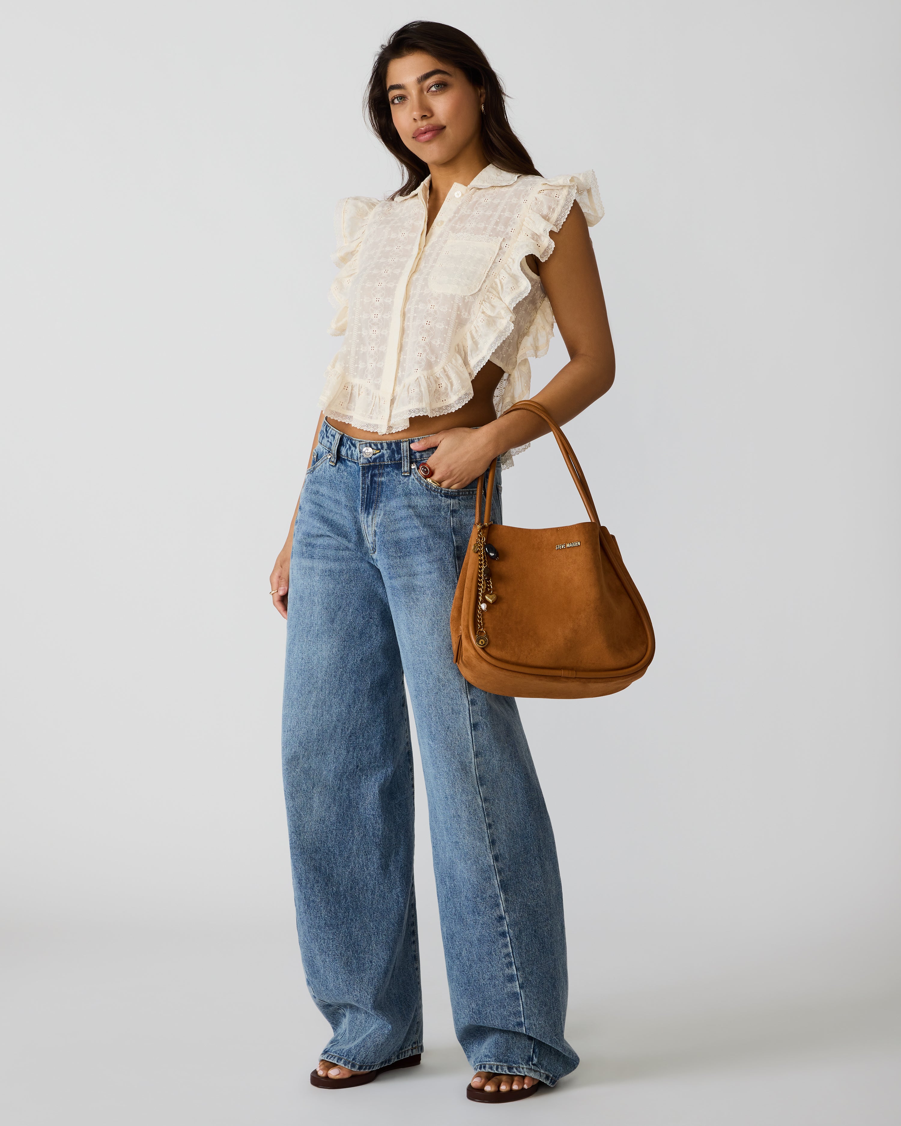 KRAVE Ochre Tubular Straps Bag Charms Tote Handbag – Steve Madden