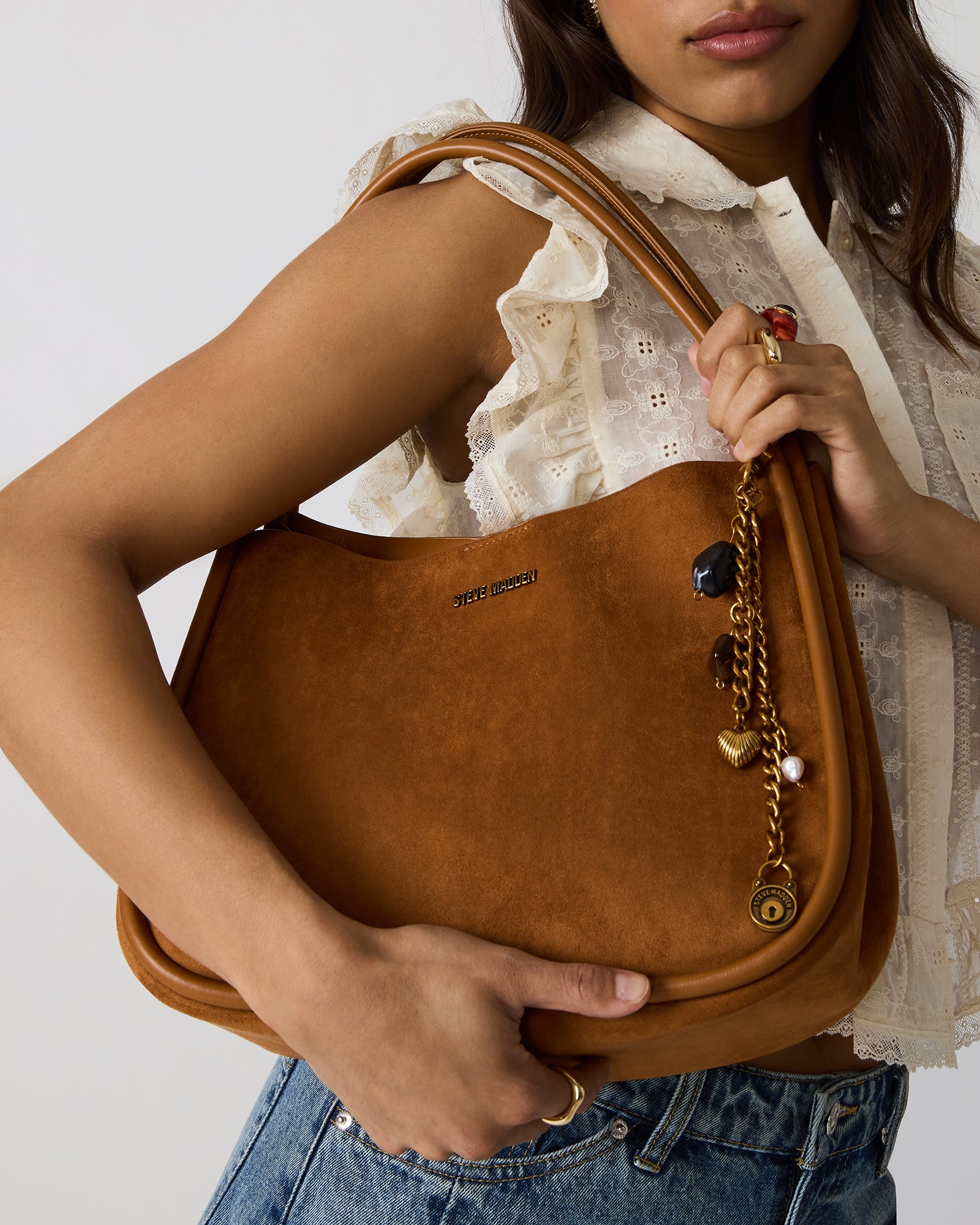 KRAVE Ochre Tubular Straps Bag Charms Tote Handbag – Steve Madden
