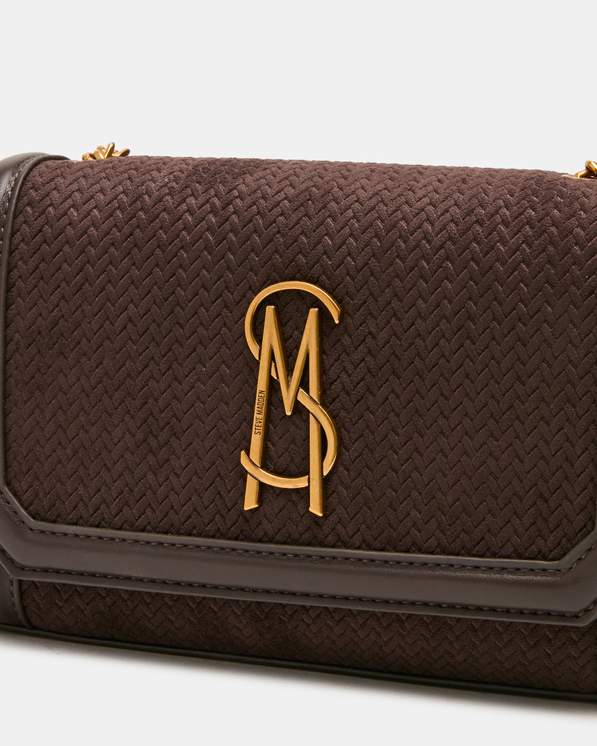 LARISA WOVEN BAG CHOCOLATE