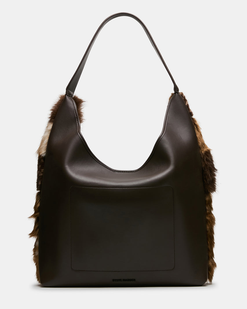 LENORES FAUX FUR BAG PATCHWORK - view 6