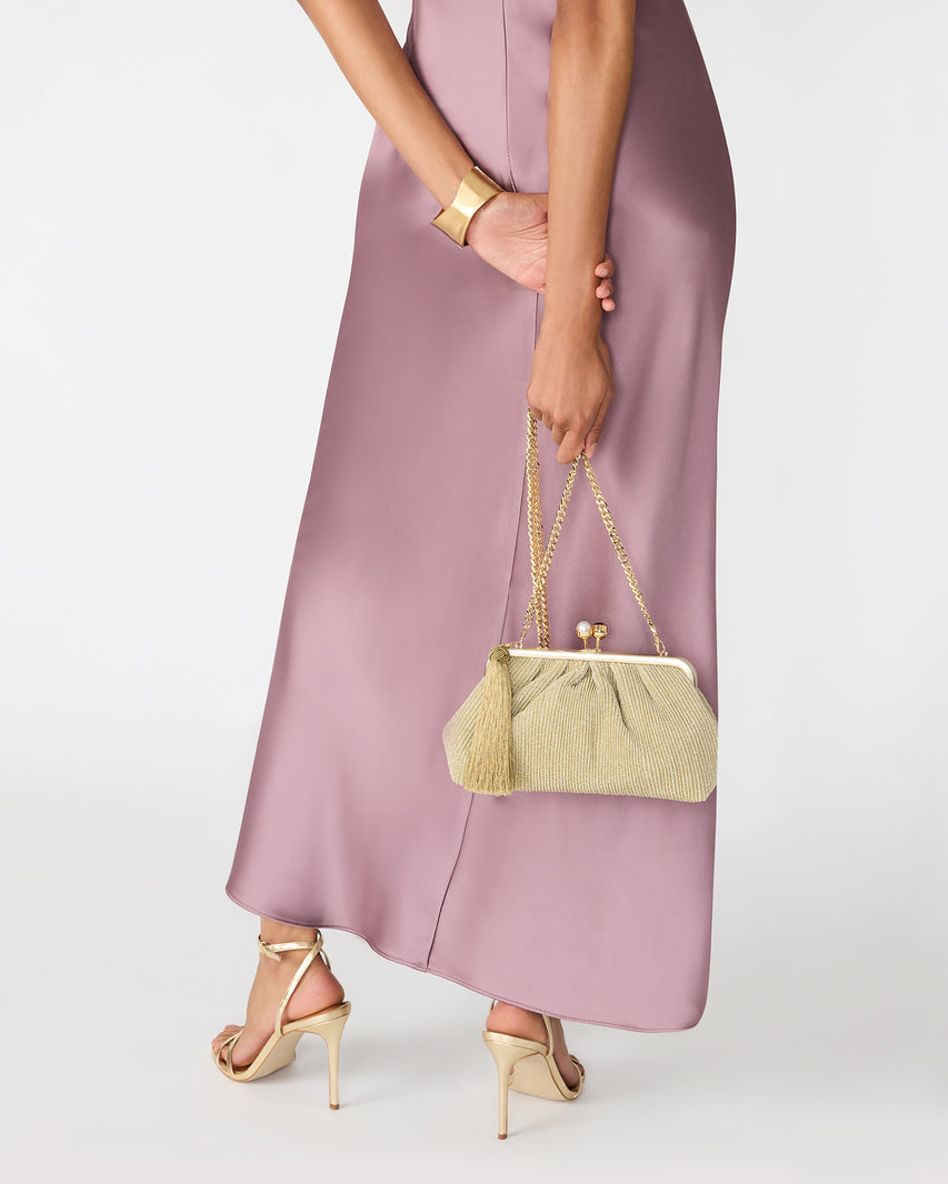 MARISOL BAG GOLD PLISSE - view 2
