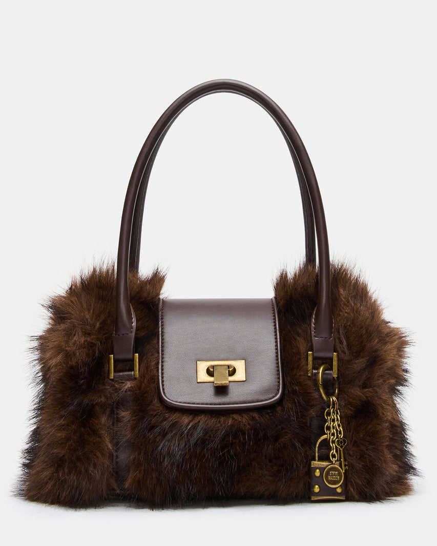 MAVI Chocolate Top Handle Crossbody Handbag | Steve Madden