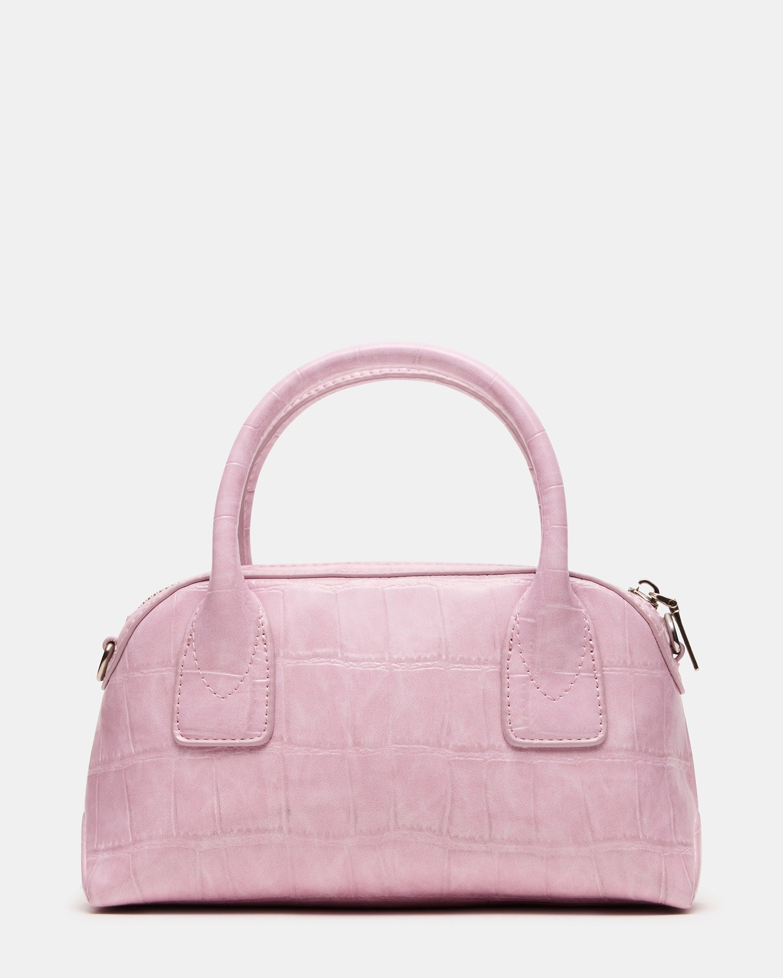 MELODIE Bag Pink Crocodile Dome Satchel Top-Handle Crossbody