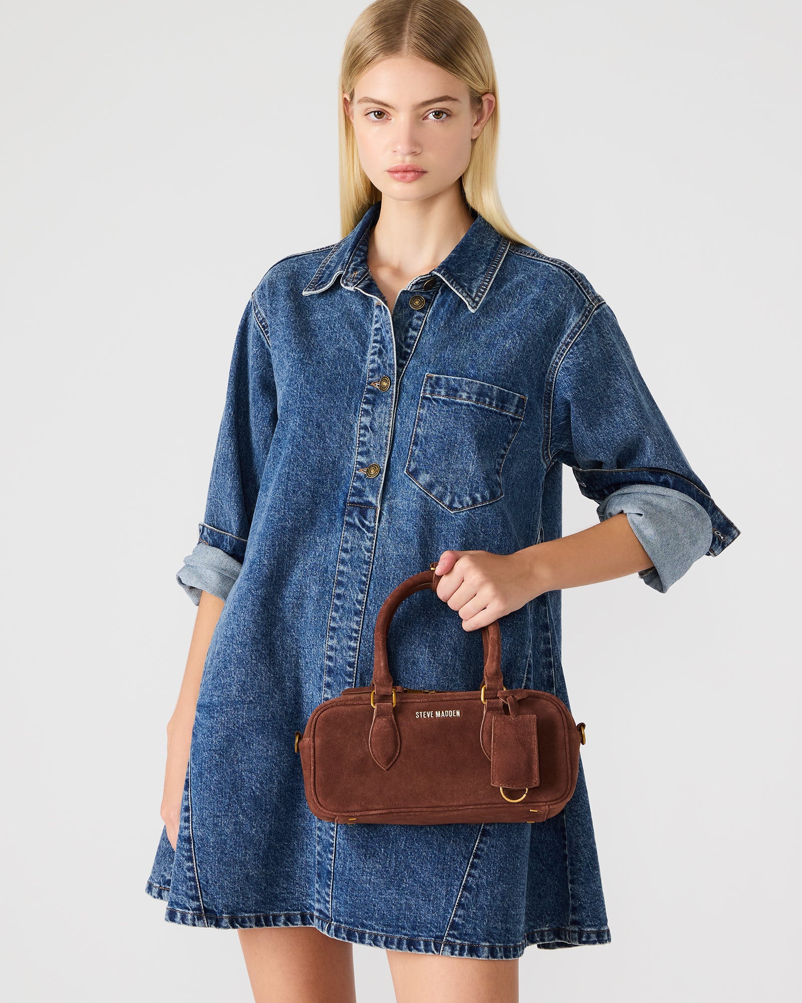 MERIT BAG CHESTNUT SUEDE