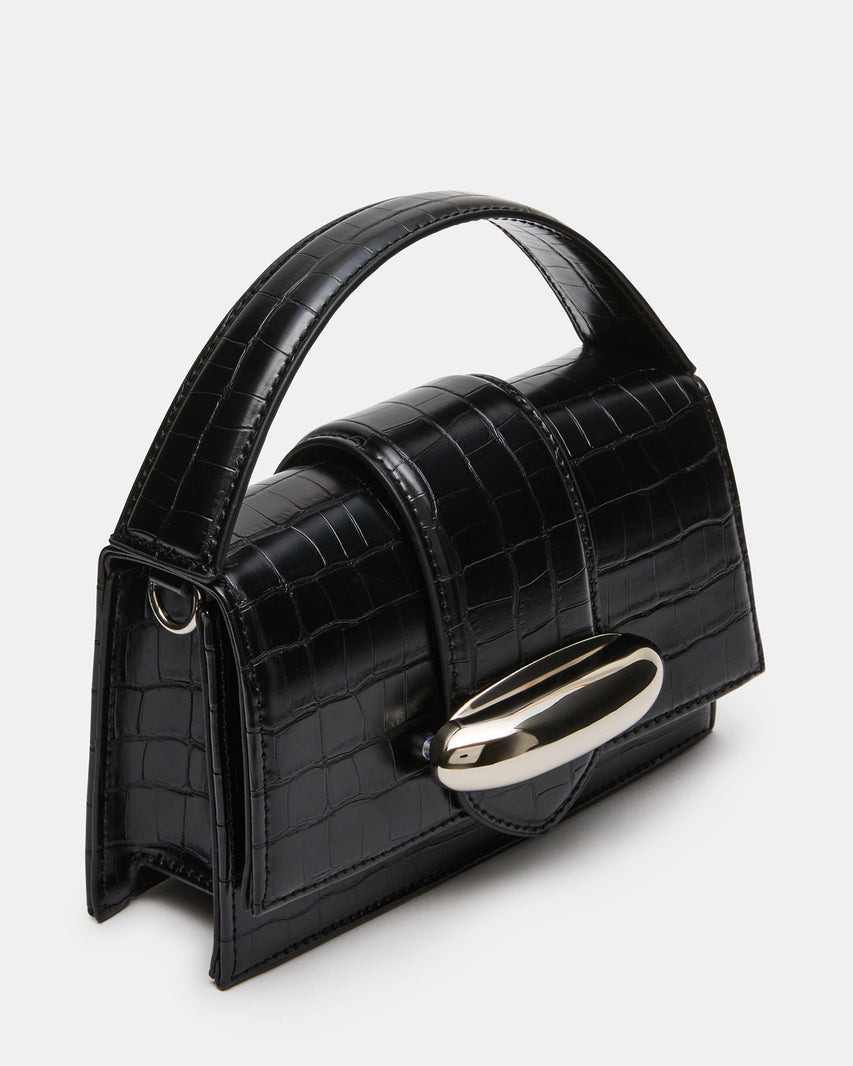 MISHELL BAG BLACK CROCODILE - view 3
