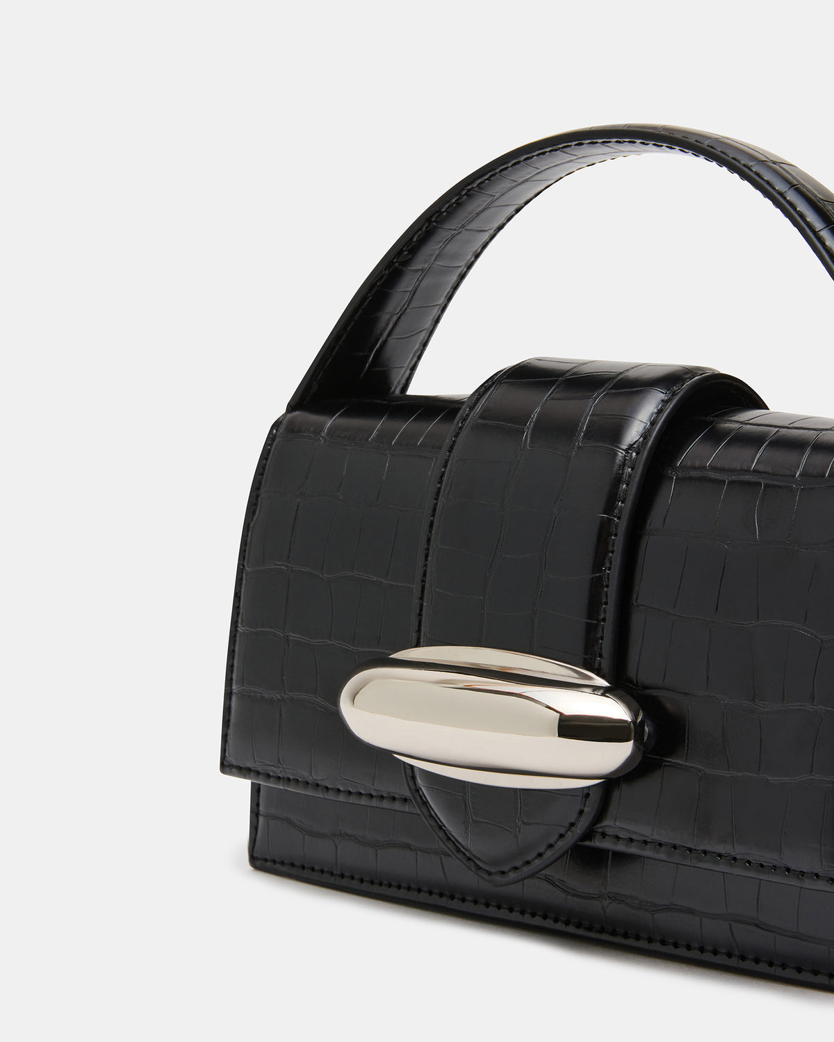 MISHELL BAG BLACK CROCODILE - view 2