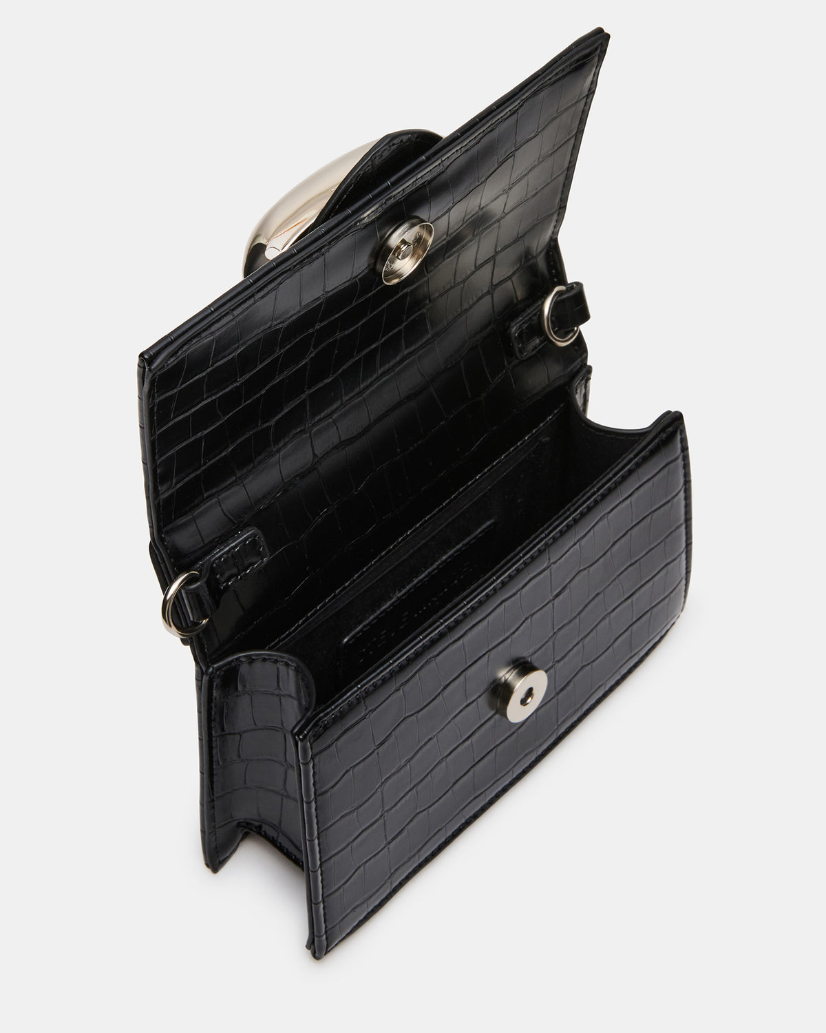MISHELL BAG BLACK CROCODILE - view 4