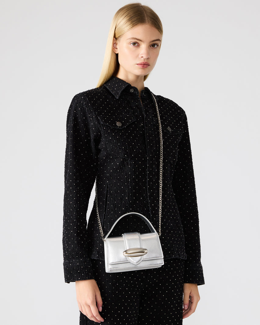 MISHELL BAG SILVER DISCO