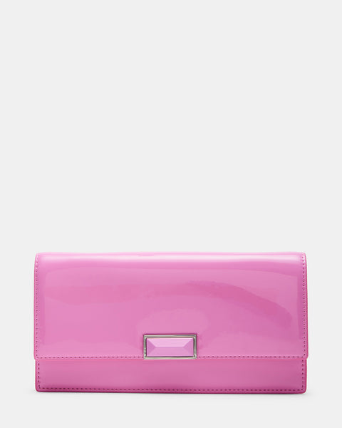 MODEL Bag Pink Patent | Women's Crossbody Clutch Bag – Steve Madden